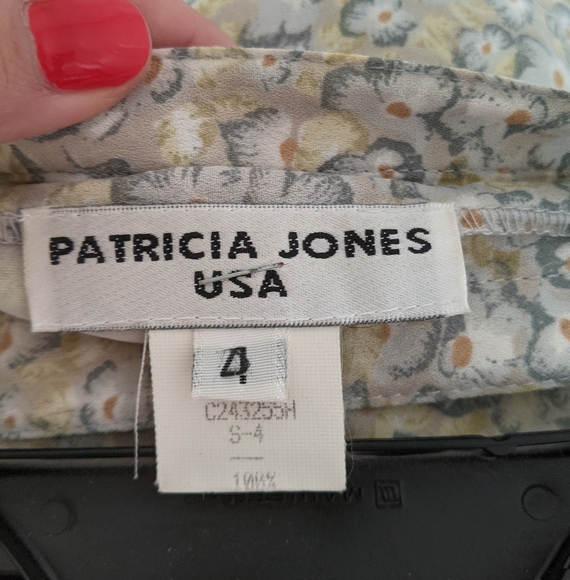 VINTAGE Floral Long Maxi Skirt Yellow Blue - Picture 12 of 14